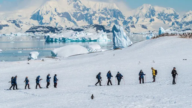 Trekking in Antarctica