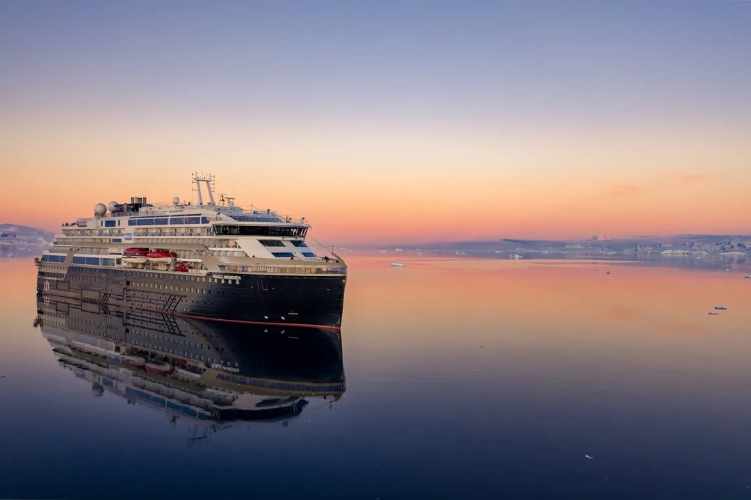 MS Roald Amundsen in Antarctica