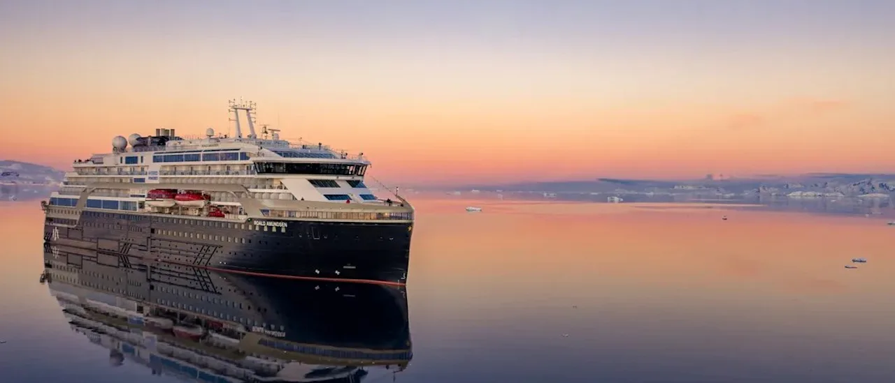 MS Roald Amundsen in Antarctica