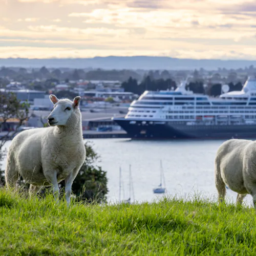 Azamara from Mount Maunganui - Image courtesy Tim Skinner