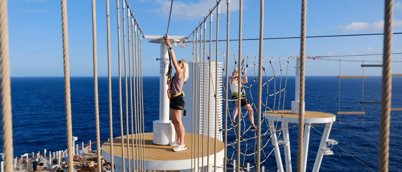 high-ropes course onboard