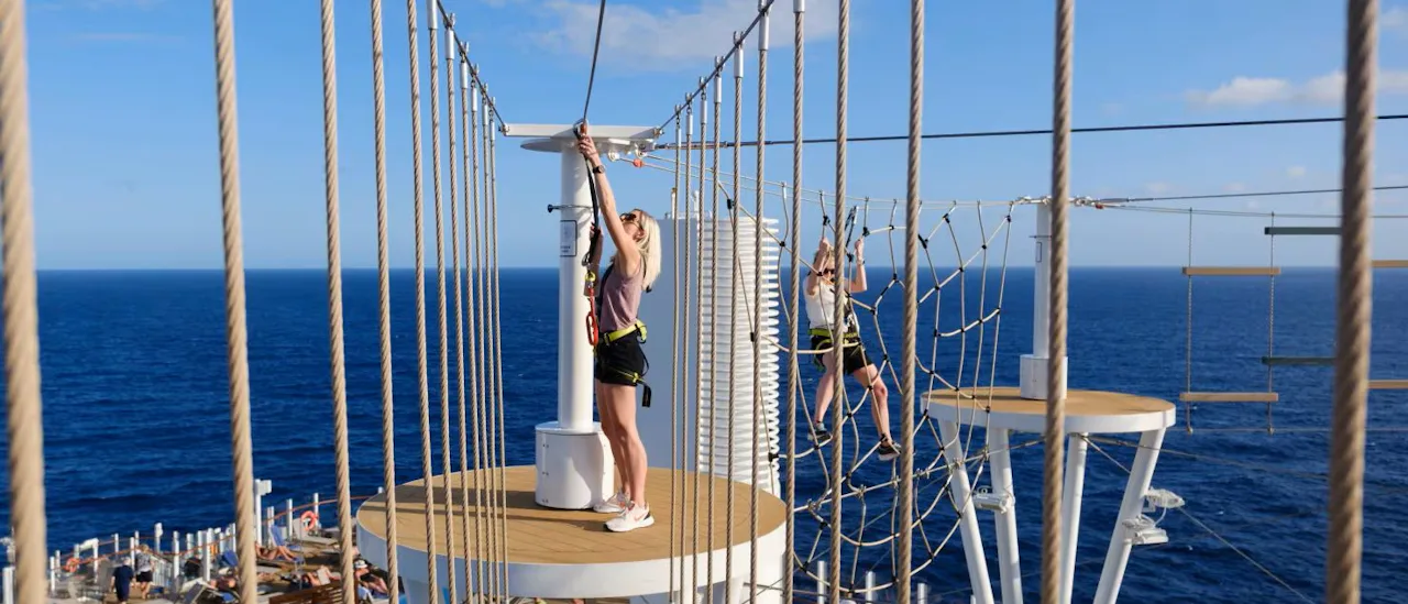 high-ropes course onboard