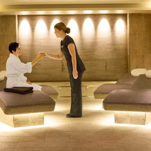 Lady having treatment at The Spa