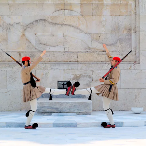 Soldiers at Evzones, Greece