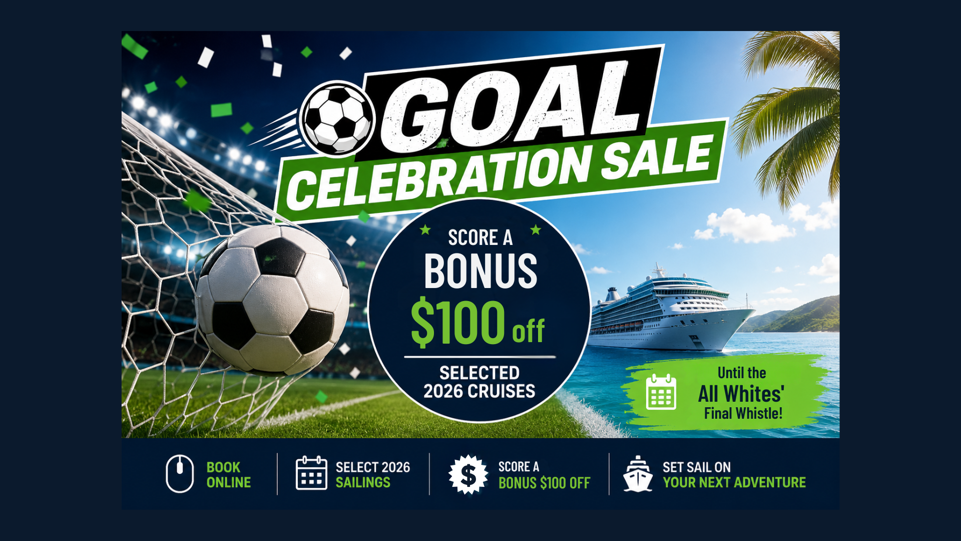 Tile advertising Goal Celebration Sale