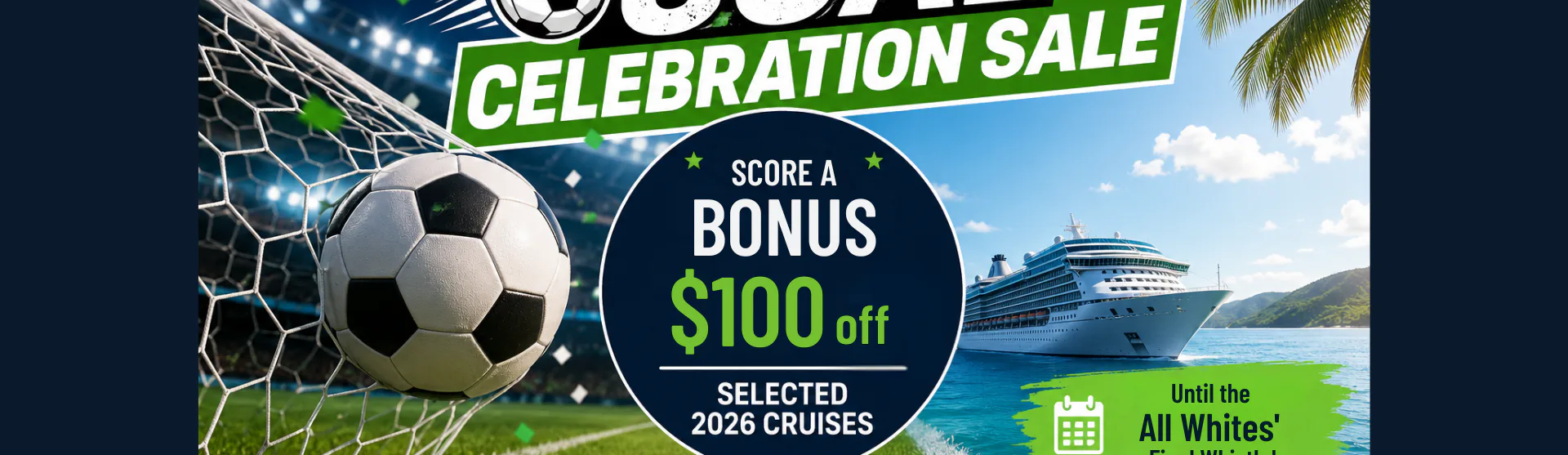 Tile advertising Goal Celebration Sale