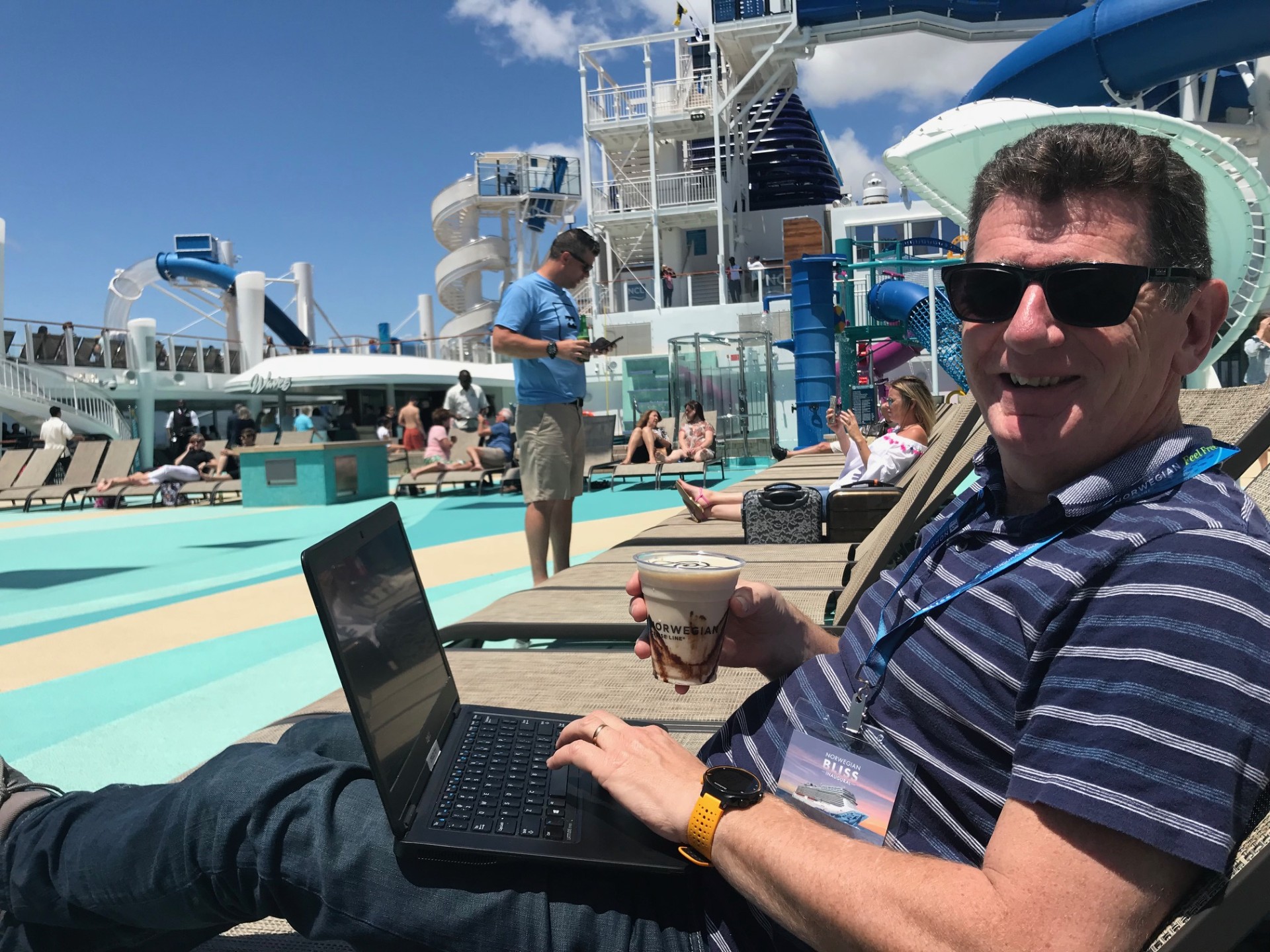 Jeff onboard Norwegian Bliss