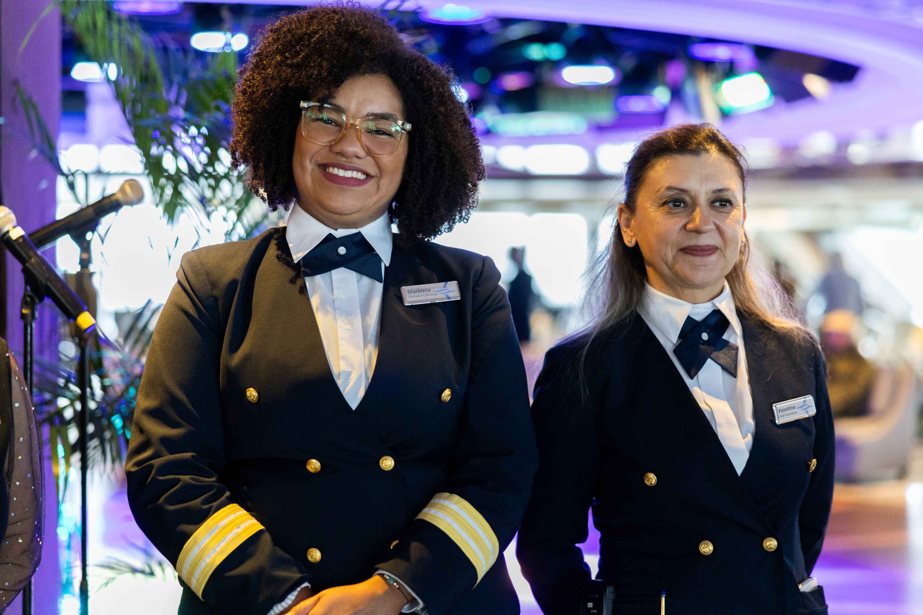 Crew onboard Oceania Riviera