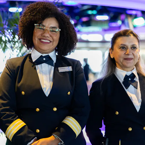 Crew onboard Oceania Riviera
