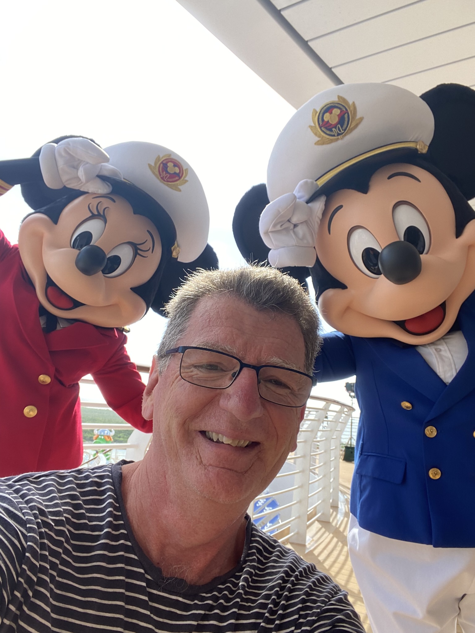 Jeff with Captain Minnie & Mickey
