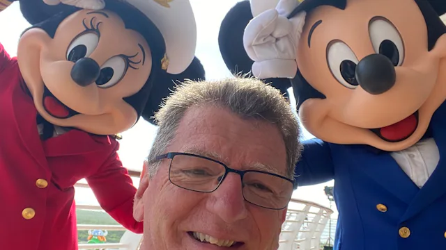 Jeff with Captain Minnie & Mickey
